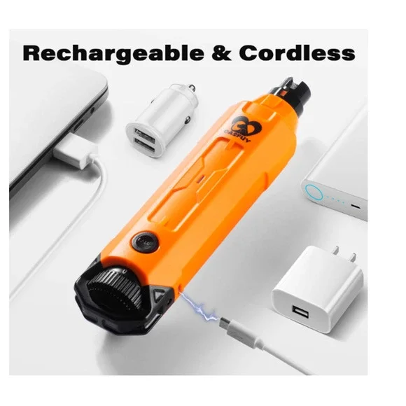 Casfuy Professional Pet Dog Nail Grinder 6 Speed Rechargeable Quiet Trimmer NEW - Picture 5 of 5
